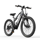 bicycle with black frame and tires on a white background