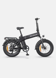 Green electric bike on a white background