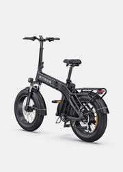 Black electric bike on a white background