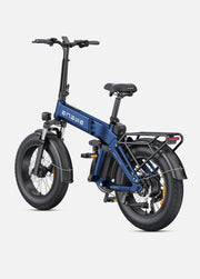 Blue electric bike on a white background