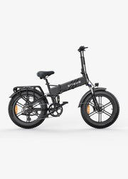 Black electric bike on a white background