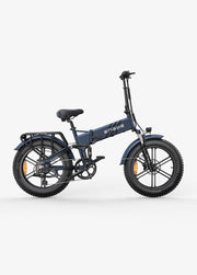 Blue electric bike on a white background