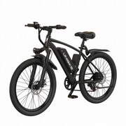 Black electric bike with 'UNIKE' branding on a white background